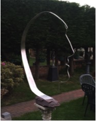 Head Space stainless steel sculpture