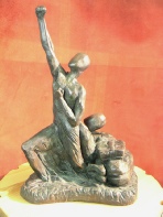 Breaking Free - narrative sculpture
